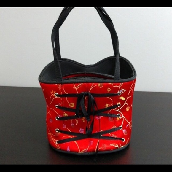 ❌SOLD❌Vintage 90s Corset Purse - Picture 2 of 3